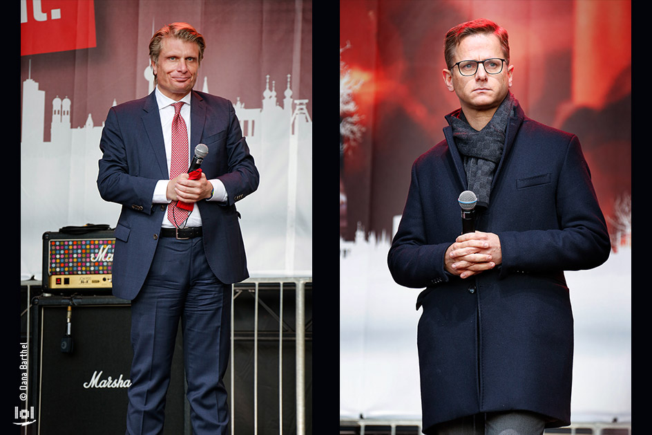Kundgebung der Veranstaltungsbranche: „ALARMSTUFE ROT“ / Thomas Bareiß und Carsten Linnemann, CDU