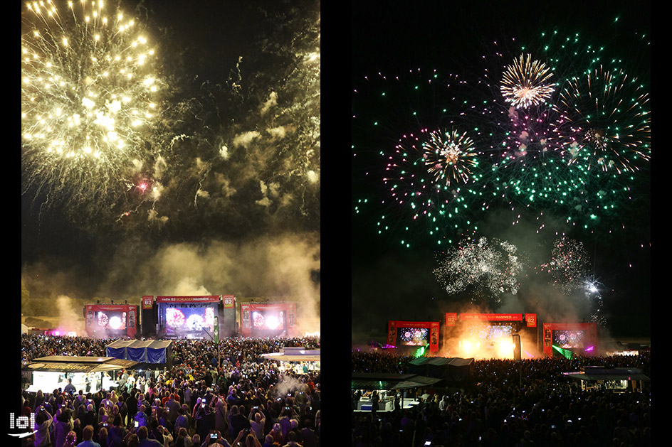 radio B2 SchlagerHammer 2019 / Showact: Feuerwerk & Lasershow