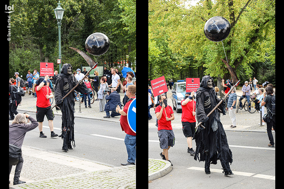 Demonstration der Veranstaltungsbranche:  „ALARMSTUFE ROT“