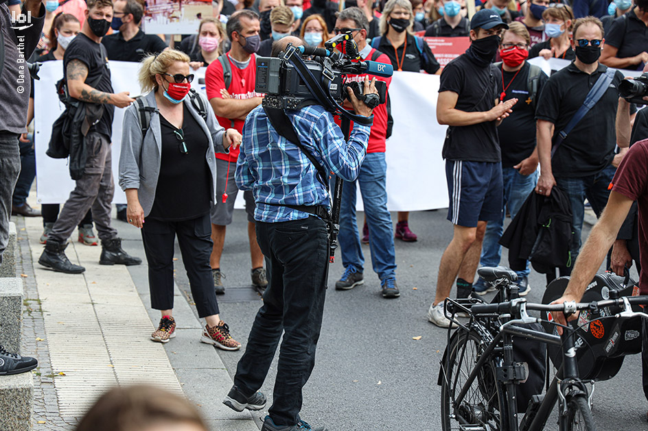 Demonstration der Veranstaltungsbranche:  „ALARMSTUFE ROT“