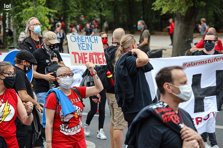 Demonstration der Veranstaltungsbranche:  „ALARMSTUFE ROT“