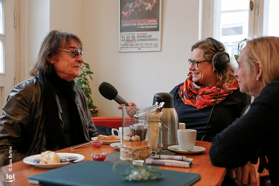 Eventfotografie: Dieter MASCHINE Birr und Uwe Hassbecker im Interview mit Radio R.SA