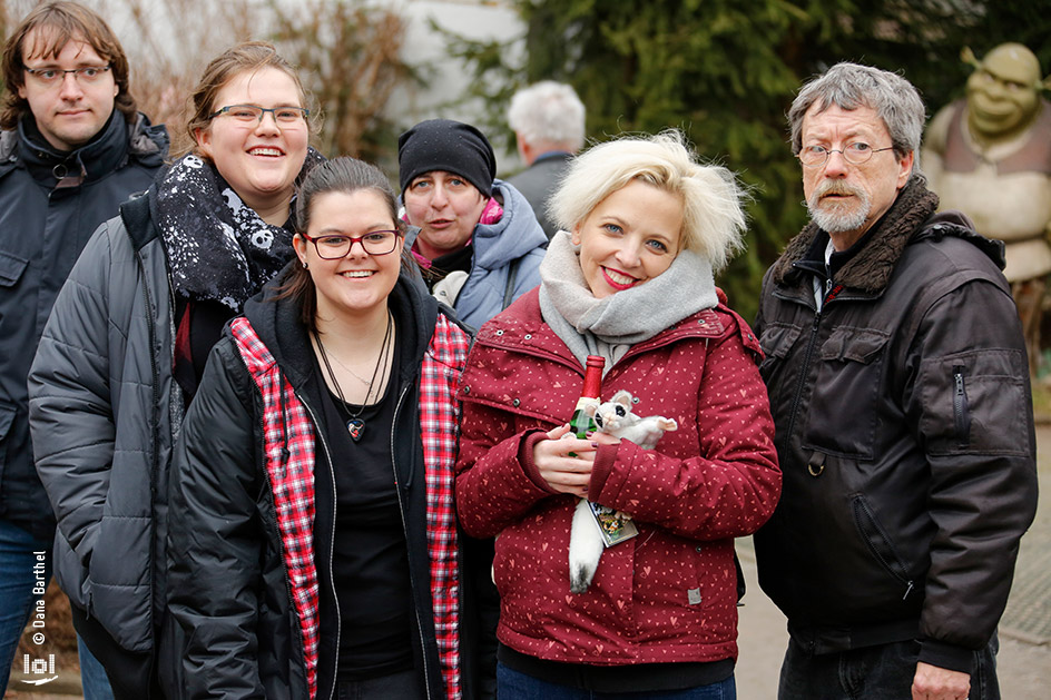 Eventfotografie: Dieter MASCHINE Birr und Uwe Hassbecker im Zoo der Minis // Tierpatenschaft und Taufe des Gleitflugbeutlers Hasi