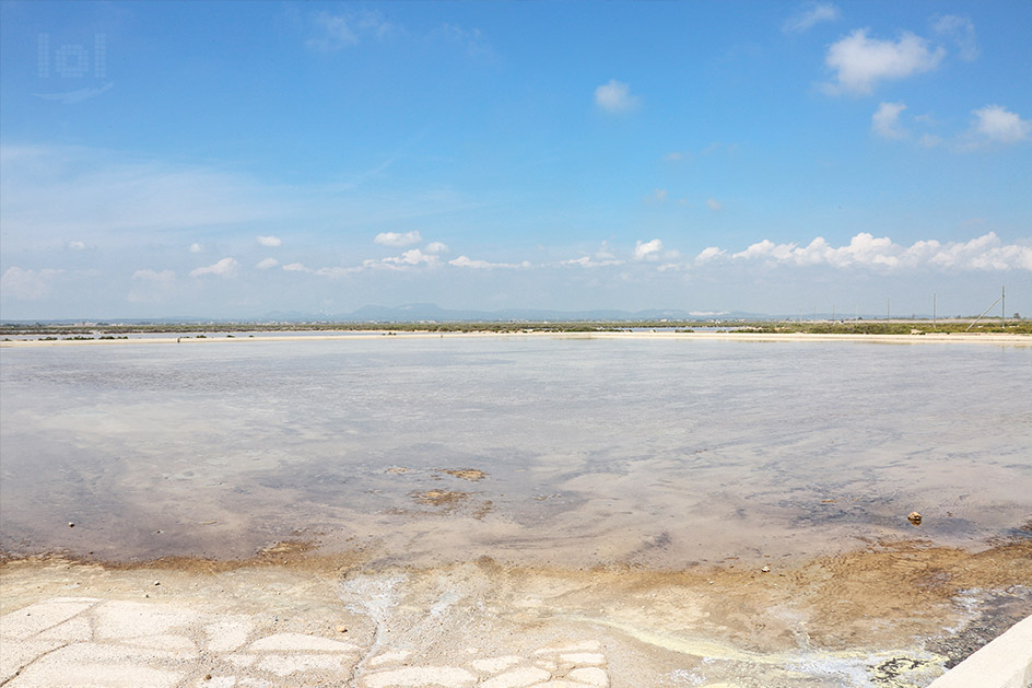 Salinas d´Es Trenc in Campos auf Mallorca / Erwärmungsbecken