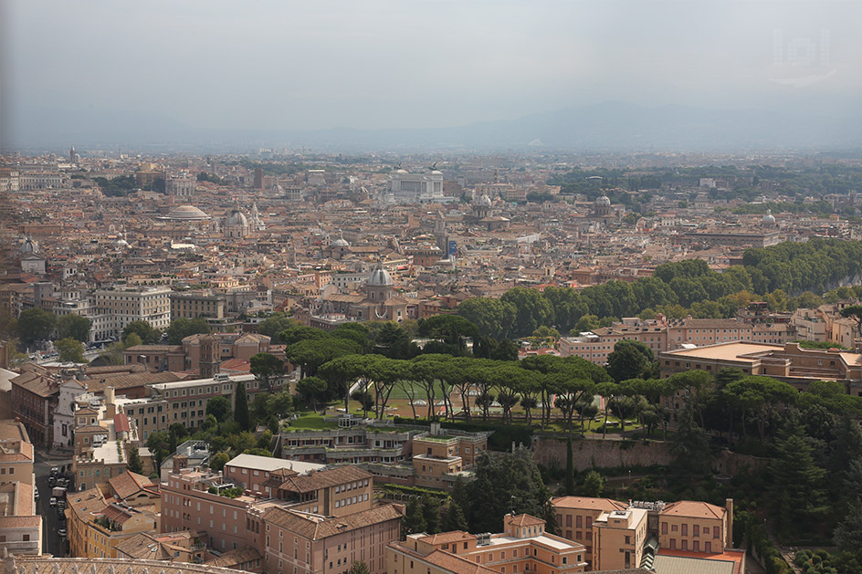 Aussicht vom Petersdom Richtung Monumento Vittorio Emanuele II