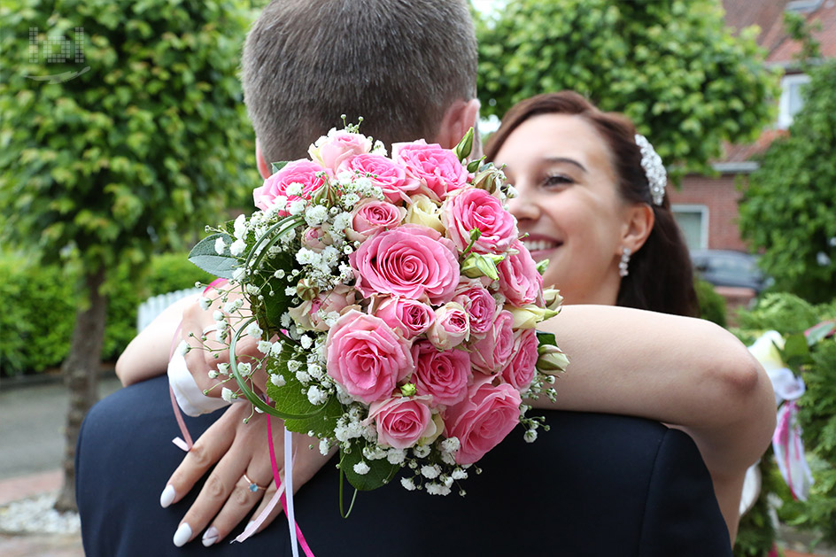 Hochzeitspaar nach der Trauung