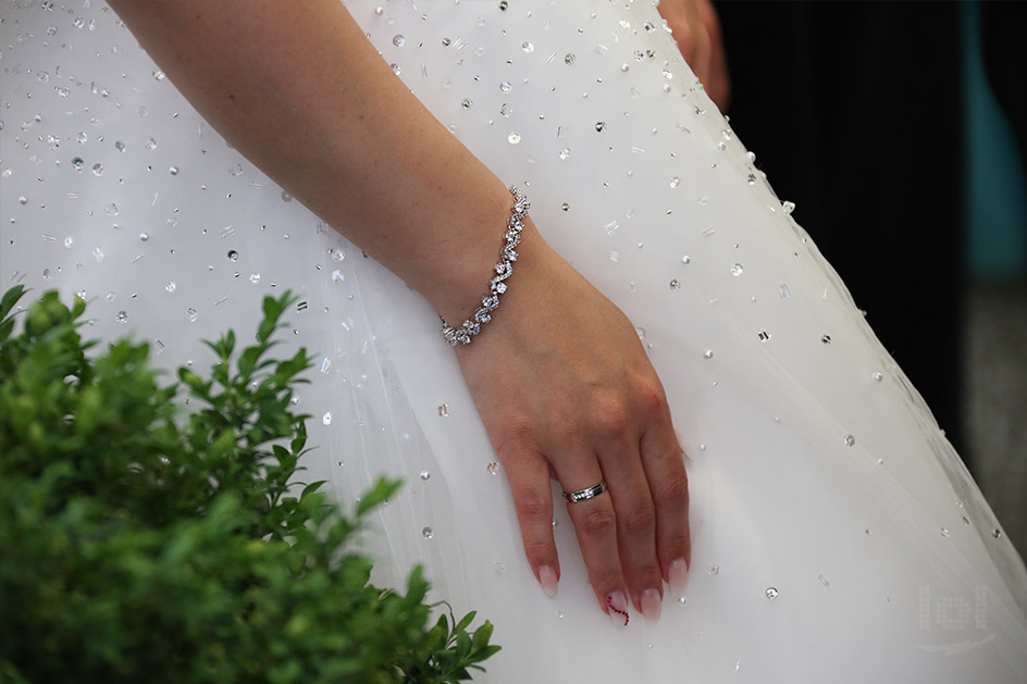 Brautkleid mit Strass