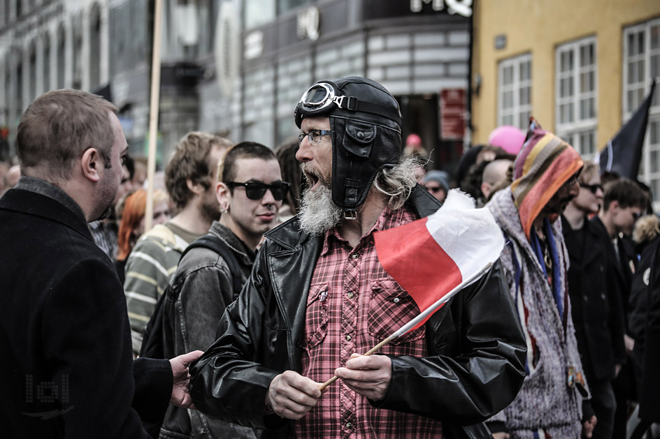 Mai-Demonstration in Oslo, Norwegen