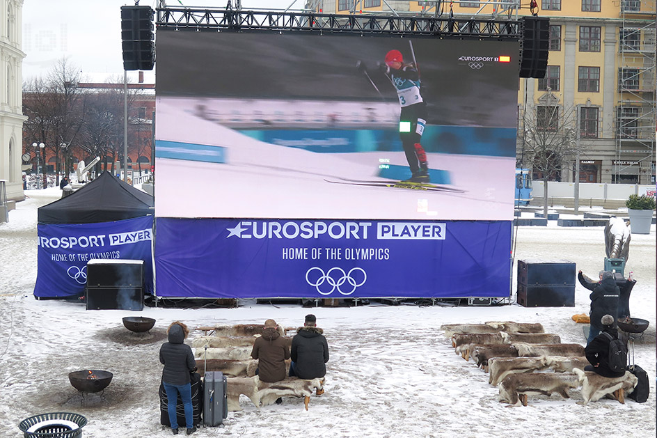 Public Viewing Olympia 2018, sponsored by Eurosport