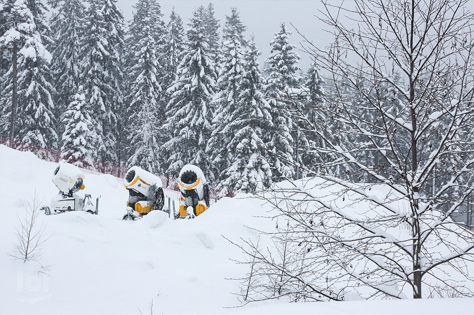 Schneekanonen am Holmenkollen