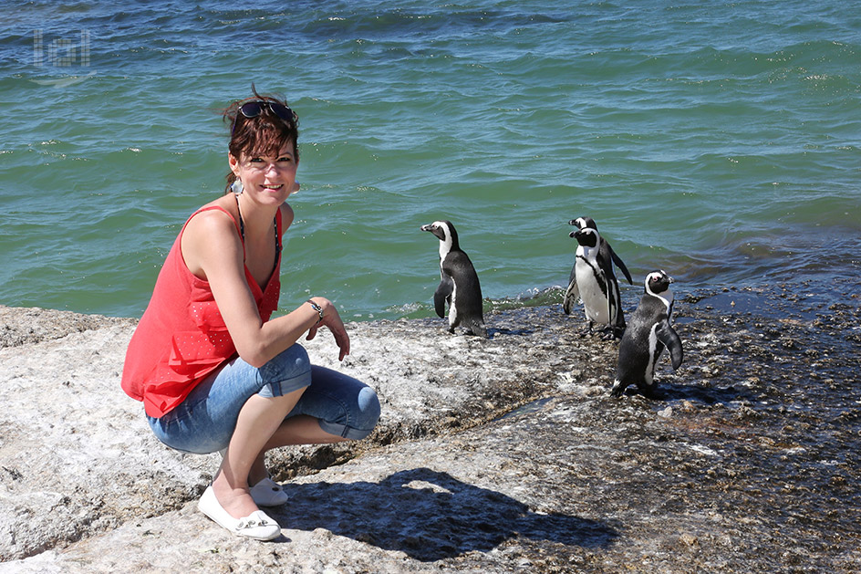 Penguins and me on the Cape Point
