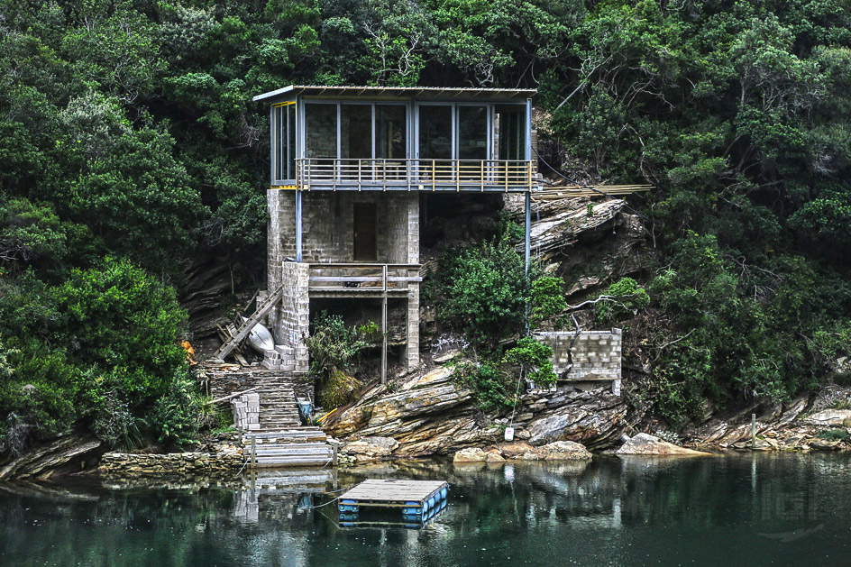 Haus am Ufer des Grobbelaarsrivier in Südafrika