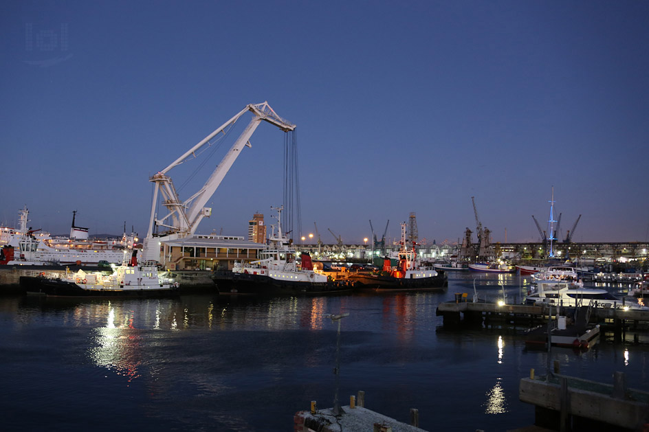 Schiffe an der Waterfront Cape Town in Südafrika