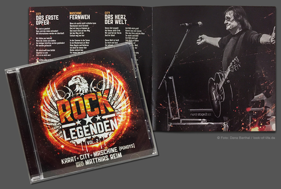 MASCHINE im Booklet der ROCKLEGENDEN ©Foto: Dana Barthel